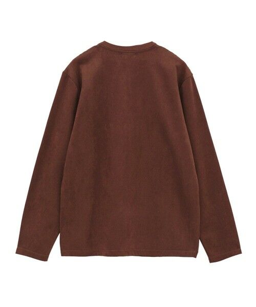 MEN'S BIGI / メンズビギ Tシャツ | ニットコンビ フェイクスエード長袖Tシャツ | 詳細14