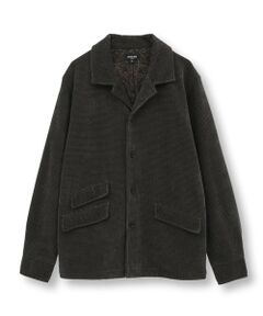 MEN'S BIGI / メンズビギ Tシャツ | ベロア調コールワッフル カバーオールジャケット