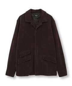 MEN'S BIGI / メンズビギ Tシャツ | ベロア調コールワッフル カバーオールジャケット