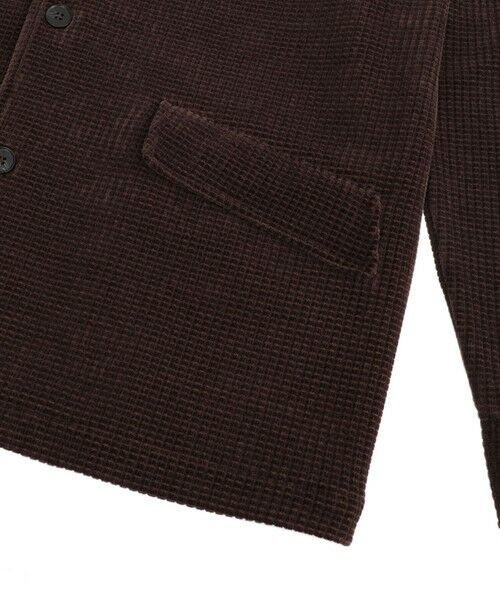 MEN'S BIGI / メンズビギ Tシャツ | ベロア調コールワッフル カバーオールジャケット | 詳細13