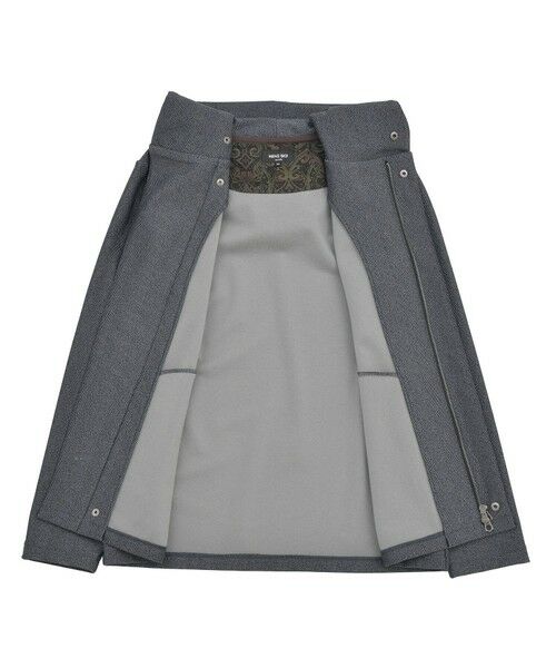 MEN'S BIGI / メンズビギ スウェット | ヒートパフォーマー ヘリンボーンプリント フードパーカー | 詳細13