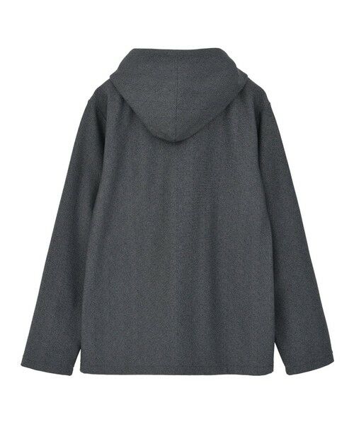 MEN'S BIGI / メンズビギ スウェット | ヒートパフォーマー ヘリンボーンプリント フードパーカー | 詳細14