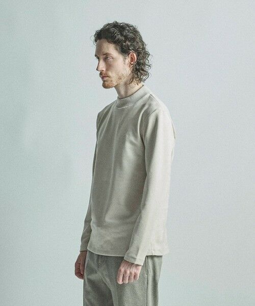 MEN'S BIGI / メンズビギ Tシャツ | 【COLE HAAN/コール ハーン】別注スエードタッチモックネックロングTシャツ | 詳細4