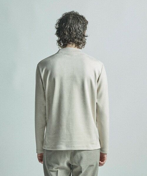 MEN'S BIGI / メンズビギ Tシャツ | 【COLE HAAN/コール ハーン】別注スエードタッチモックネックロングTシャツ | 詳細5