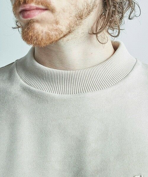 MEN'S BIGI / メンズビギ Tシャツ | 【COLE HAAN/コール ハーン】別注スエードタッチモックネックロングTシャツ | 詳細6