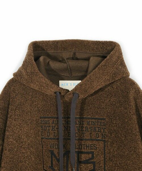 MEN'S BIGI / メンズビギ スウェット | 【50th Anniv . 菊池武夫】WOOL BOA HOODIE | 詳細12