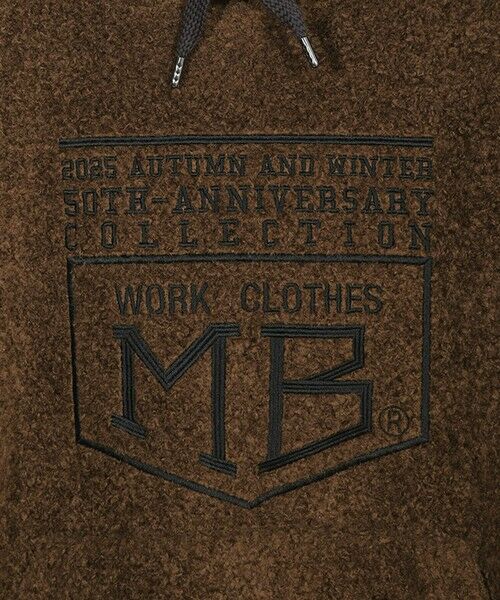 MEN'S BIGI / メンズビギ スウェット | 【50th Anniv . 菊池武夫】WOOL BOA HOODIE | 詳細13