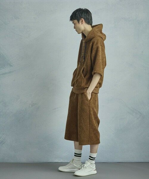 MEN'S BIGI / メンズビギ スウェット | 【50th Anniv . 菊池武夫】WOOL BOA HOODIE | 詳細22