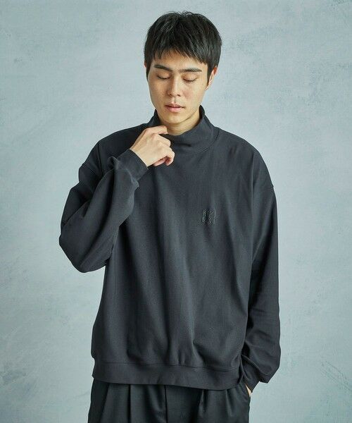 MEN'S BIGI / メンズビギ Tシャツ | 【50th Anniv . 中田 慎介】NYLON TURTLENECK CUT SEW | 詳細1