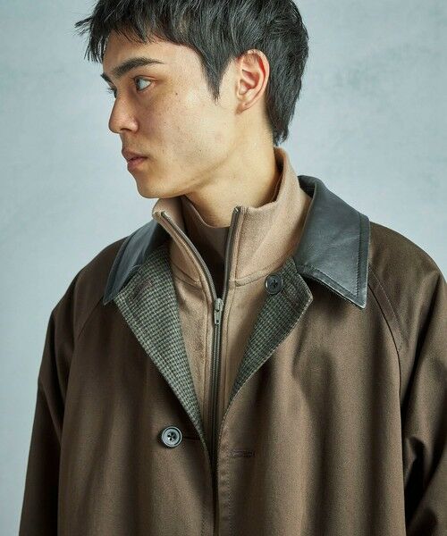 MEN'S BIGI / メンズビギ ブルゾン | 【50th Anniv . 中田 慎介】 SUEDE LIKE/HOUND’S TOOTH TRACK JACKET | 詳細4