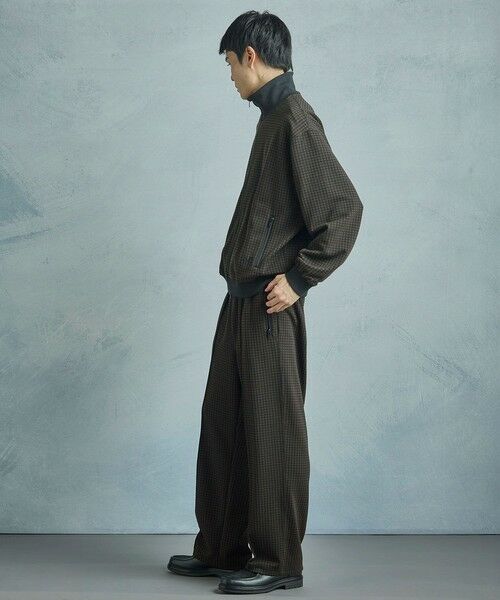 MEN'S BIGI / メンズビギ ブルゾン | 【50th Anniv . 中田 慎介】 SUEDE LIKE/HOUND’S TOOTH TRACK JACKET | 詳細9