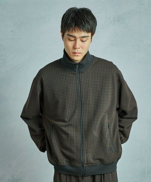 MEN'S BIGI / メンズビギ ブルゾン | 【50th Anniv . 中田 慎介】 SUEDE LIKE/HOUND’S TOOTH TRACK JACKET | 詳細11