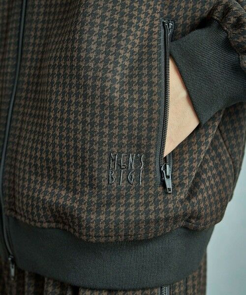 MEN'S BIGI / メンズビギ ブルゾン | 【50th Anniv . 中田 慎介】 SUEDE LIKE/HOUND’S TOOTH TRACK JACKET | 詳細13