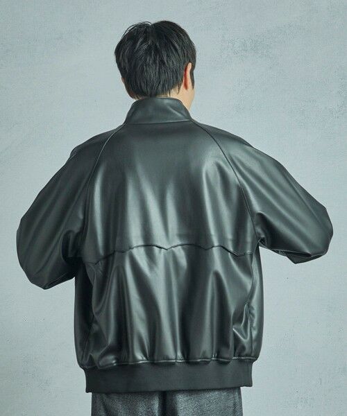 MEN'S BIGI / メンズビギ ブルゾン | 【BARACUTA/バラクータ】別注フェイクレザーG9ハリントンジャケット | 詳細14