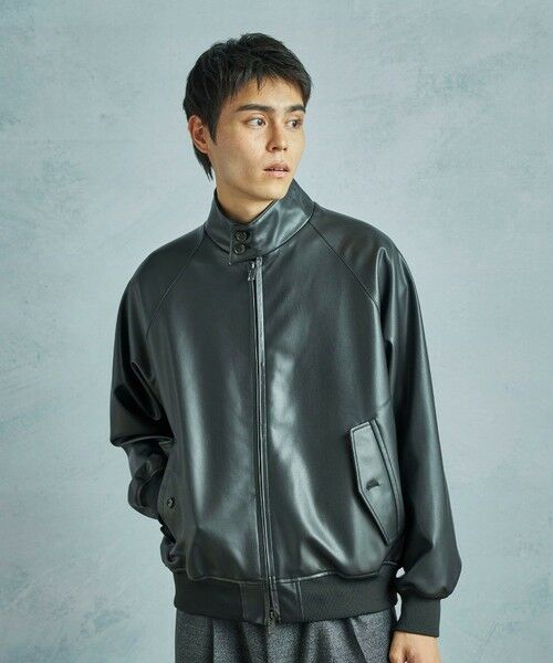 MEN'S BIGI / メンズビギ ブルゾン | 【BARACUTA/バラクータ】別注フェイクレザーG9ハリントンジャケット | 詳細15