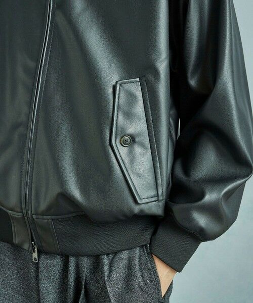 MEN'S BIGI / メンズビギ ブルゾン | 【BARACUTA/バラクータ】別注フェイクレザーG9ハリントンジャケット | 詳細17