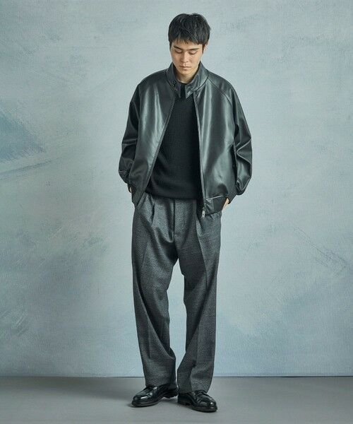 MEN'S BIGI / メンズビギ ブルゾン | 【BARACUTA/バラクータ】別注フェイクレザーG9ハリントンジャケット | 詳細18