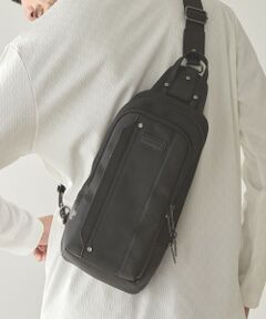 MEN'S BIGI / メンズビギ メッセンジャーバッグ・ウエストポーチ | フェイクレザーカジュアルボディーバッグ