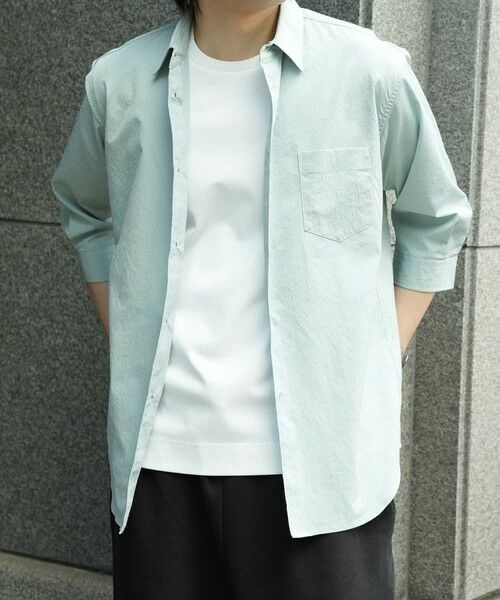 MEN'S BIGI / メンズビギ シャツ・ブラウス | ストレッチワッシャーワイドカラーシャツ | 詳細2