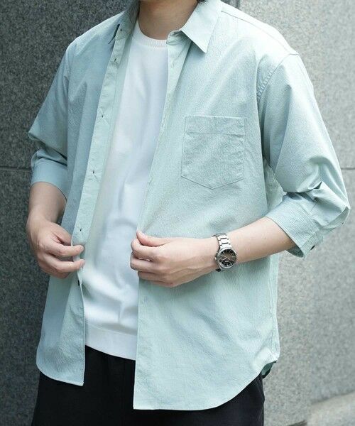 MEN'S BIGI / メンズビギ シャツ・ブラウス | ストレッチワッシャーワイドカラーシャツ | 詳細3