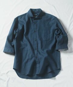 MEN'S BIGI / メンズビギ シャツ・ブラウス | COOL MAX フレンチリネン 7分袖シャツ