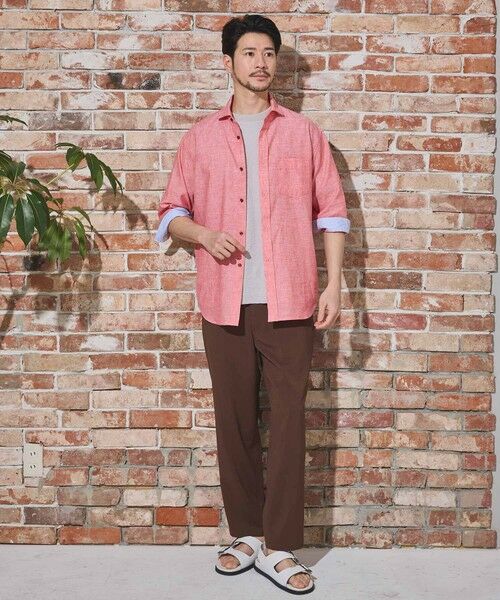 MEN'S BIGI / メンズビギ シャツ・ブラウス | COOL MAX フレンチリネン 7分袖シャツ | 詳細12