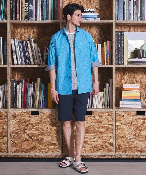 MEN'S BIGI / メンズビギ シャツ・ブラウス | COOL MAX フレンチリネン 7分袖シャツ | 詳細15
