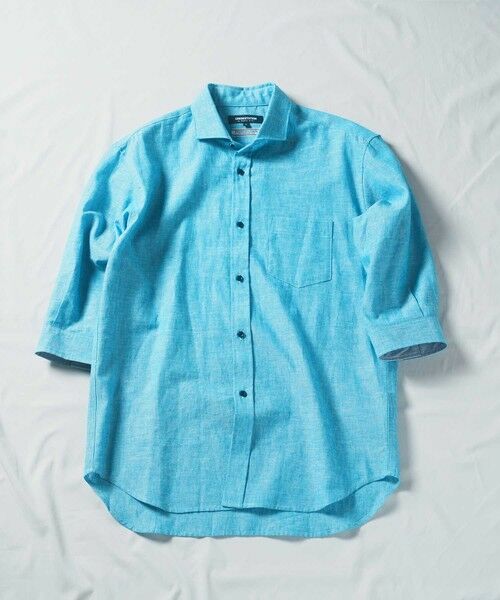 MEN'S BIGI / メンズビギ シャツ・ブラウス | COOL MAX フレンチリネン 7分袖シャツ | 詳細13