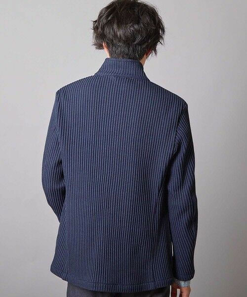 MEN'S BIGI / メンズビギ テーラードジャケット | ポリニットスタンドカラーJKT | 詳細7