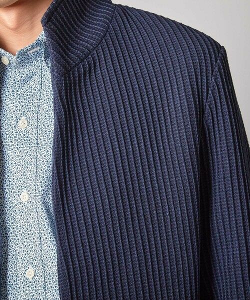 MEN'S BIGI / メンズビギ テーラードジャケット | ポリニットスタンドカラーJKT | 詳細8