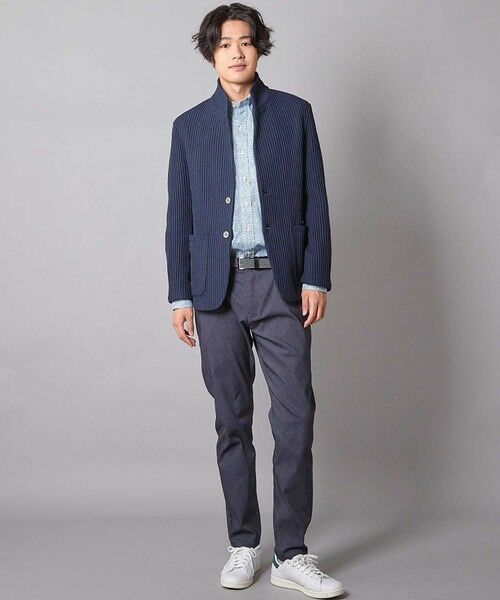 MEN'S BIGI / メンズビギ テーラードジャケット | ポリニットスタンドカラーJKT | 詳細9