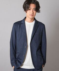 MEN'S BIGI / メンズビギ テーラードジャケット | 【セットアップ着用可】メランジプリントポンチテーラードジャケット