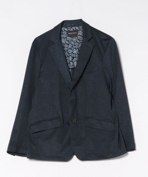 MEN'S BIGI / メンズビギ テーラードジャケット | 【セットアップ着用可】メランジプリントポンチテーラードジャケット(ダークネイビー)