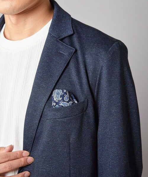 MEN'S BIGI / メンズビギ テーラードジャケット | 【セットアップ着用可】メランジプリントポンチテーラードジャケット | 詳細8