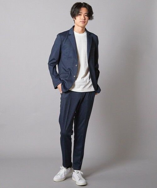 MEN'S BIGI / メンズビギ テーラードジャケット | 【セットアップ着用可】メランジプリントポンチテーラードジャケット | 詳細9