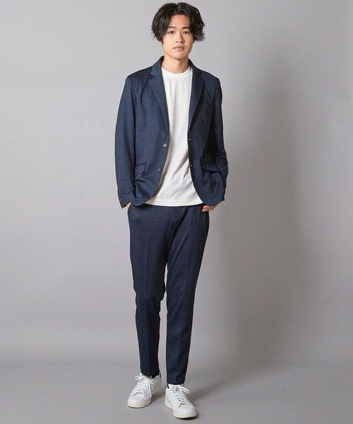 MEN'S BIGI / メンズビギ テーラードジャケット | 【セットアップ着用可】メランジプリントポンチテーラードジャケット | 詳細10