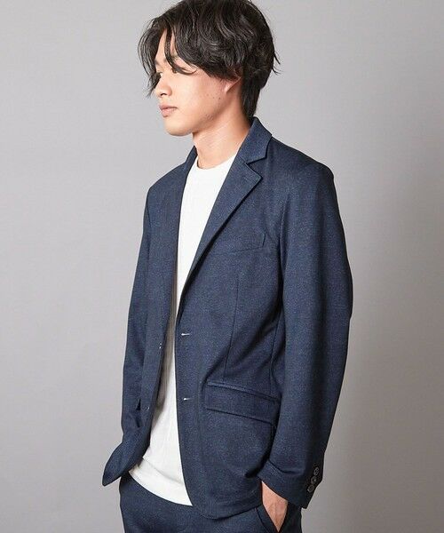 MEN'S BIGI / メンズビギ テーラードジャケット | 【セットアップ着用可】メランジプリントポンチテーラードジャケット | 詳細4