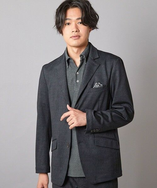 MEN'S BIGI / メンズビギ テーラードジャケット | 【セットアップ着用可】メランジプリントポンチテーラードジャケット | 詳細11