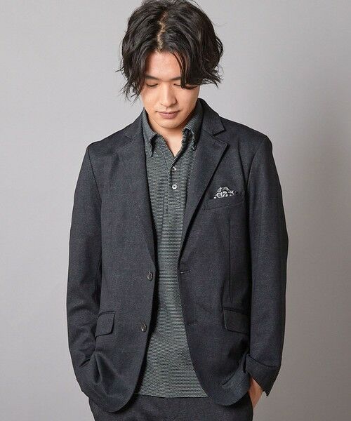 MEN'S BIGI / メンズビギ テーラードジャケット | 【セットアップ着用可】メランジプリントポンチテーラードジャケット | 詳細12