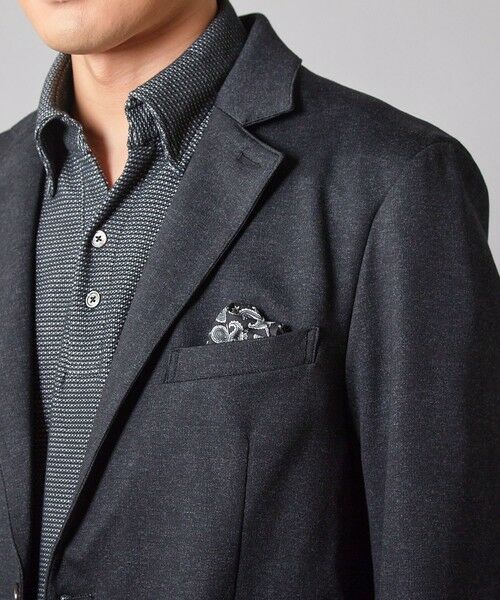 MEN'S BIGI / メンズビギ テーラードジャケット | 【セットアップ着用可】メランジプリントポンチテーラードジャケット | 詳細15
