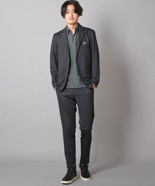 MEN'S BIGI / メンズビギ テーラードジャケット | 【セットアップ着用可】メランジプリントポンチテーラードジャケット | 詳細16