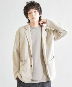 MEN'S BIGI / メンズビギ テーラードジャケット | ニットライクジャガードジャケット