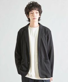 MEN'S BIGI / メンズビギ テーラードジャケット | ニットライクジャガードジャケット