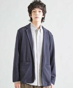 MEN'S BIGI / メンズビギ テーラードジャケット | ニットライクジャガードジャケット