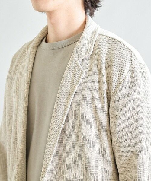 MEN'S BIGI / メンズビギ テーラードジャケット | ニットライクジャガードジャケット | 詳細4