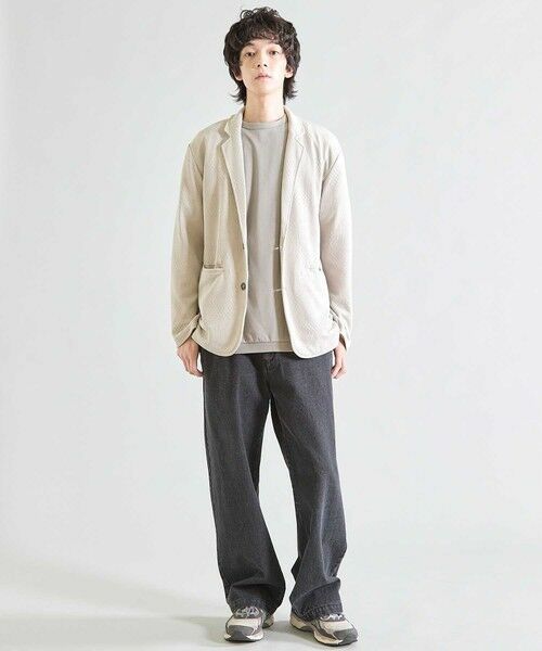 MEN'S BIGI / メンズビギ テーラードジャケット | ニットライクジャガードジャケット | 詳細6