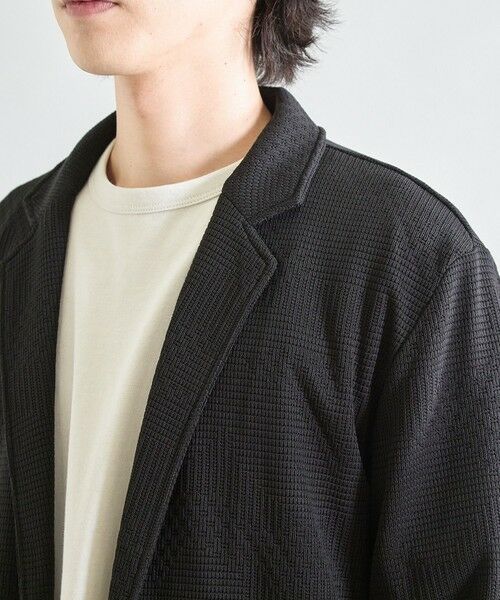 MEN'S BIGI / メンズビギ テーラードジャケット | ニットライクジャガードジャケット | 詳細10