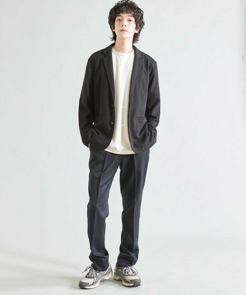 MEN'S BIGI / メンズビギ テーラードジャケット | ニットライクジャガードジャケット | 詳細11
