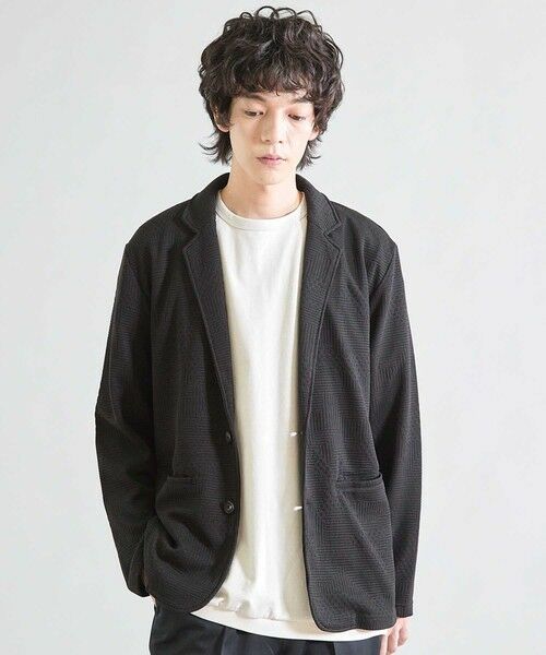 MEN'S BIGI / メンズビギ テーラードジャケット | ニットライクジャガードジャケット | 詳細7