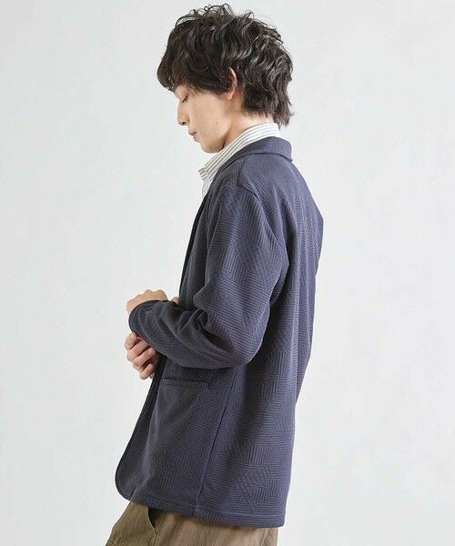 MEN'S BIGI / メンズビギ テーラードジャケット | ニットライクジャガードジャケット | 詳細13